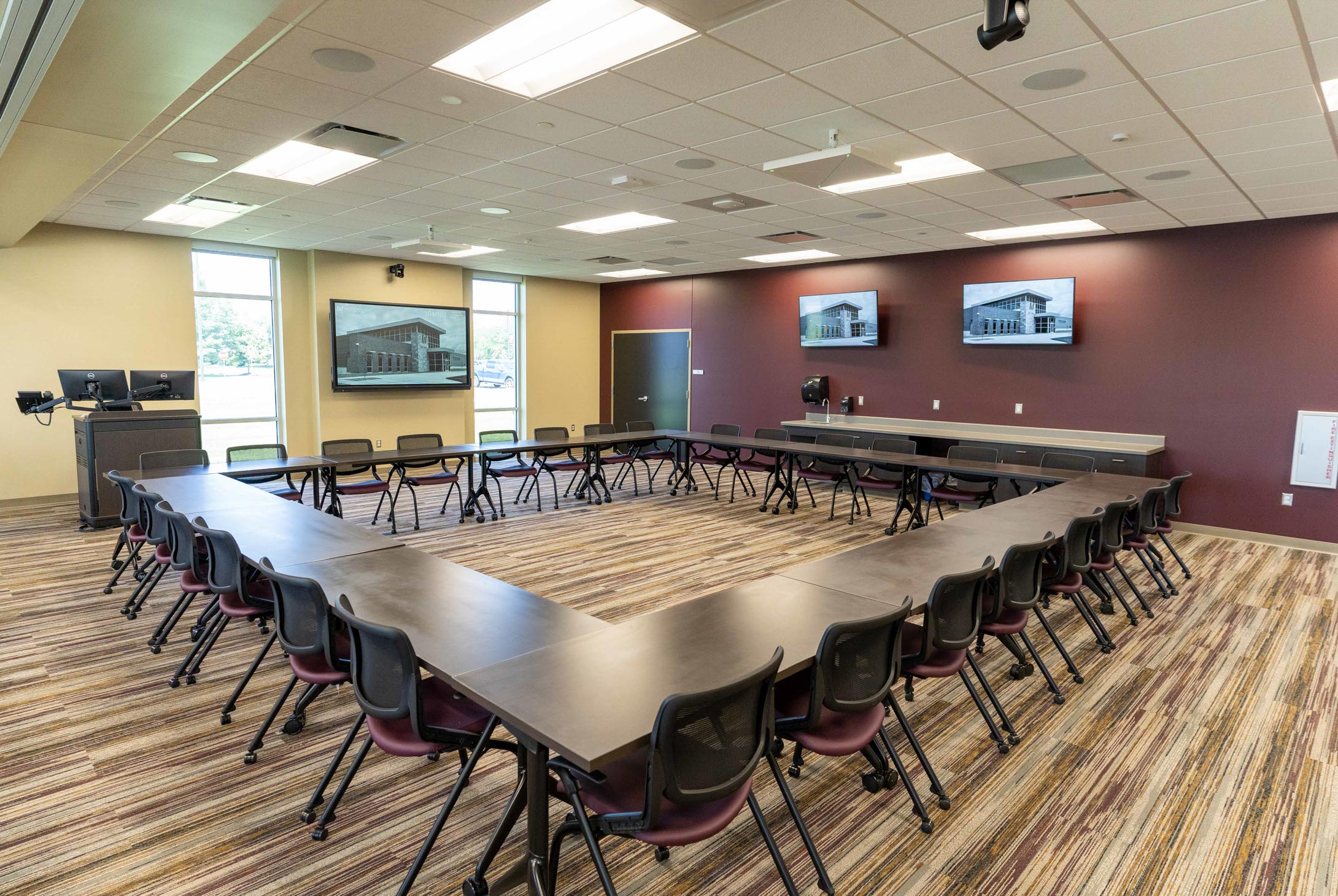 Third angle of Community Engagement Room at the AMETA Center.