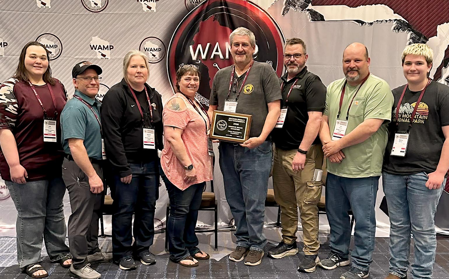 Mid-State Technical College’s Advanced Meat Cutting and Butchery students, recipients of the Reserved Grand Champion award at the 2026 Wisconsin Specialty Meat Championship