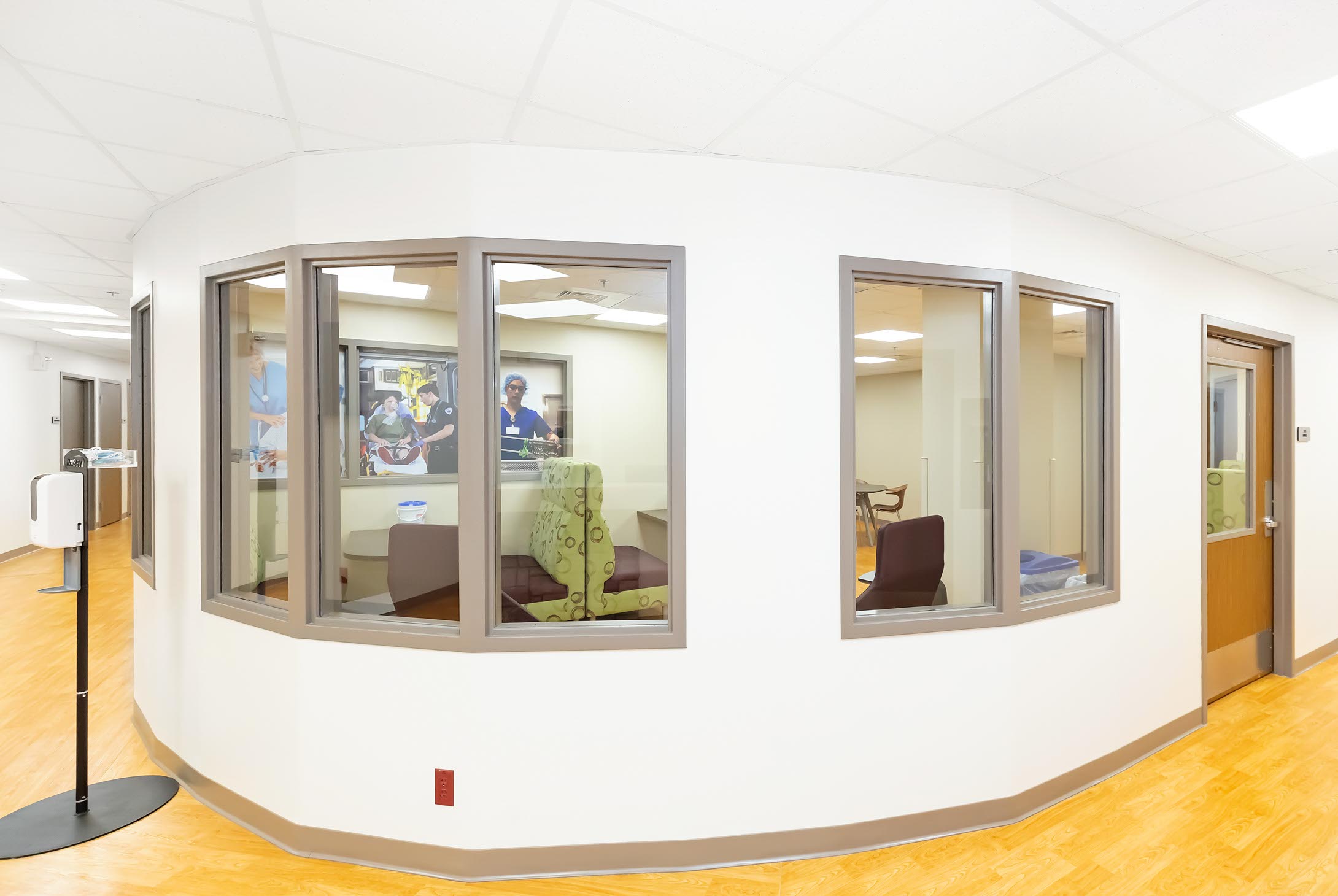 Healthcare Simulation Center corner area.
